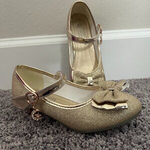 Cadidi Dinos Gold Sparkle Shoe